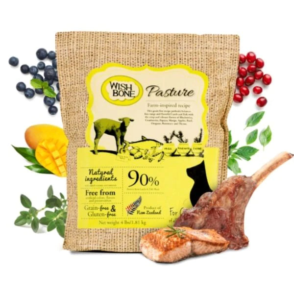 WISHBONE 威斯邦 - Pasture 新西蘭無穀香草全貓糧 (野牧羊) 4lbs / 12lbs